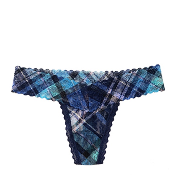 Victoria's Secret Plaid Thong Panty - Picture 1 of 3